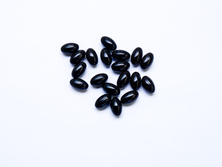Supplements isolated on white backgound