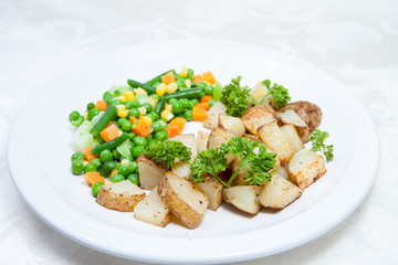 potato and vegetables