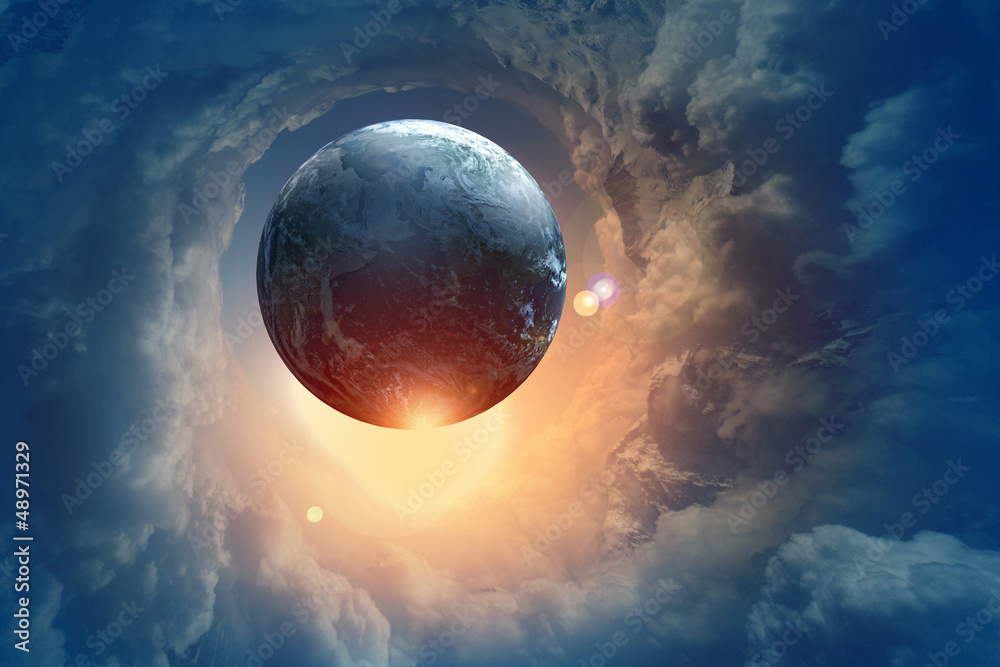 Canvas Prints image of earth planet in space