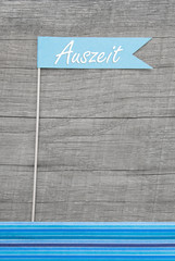 Auszeit - maritimer Hintergrund