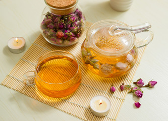 tea on the table
