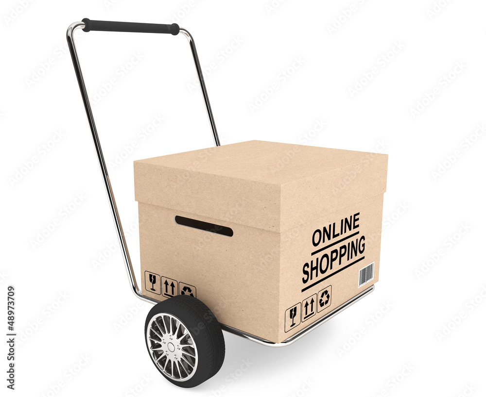 Poster cardbox with cart