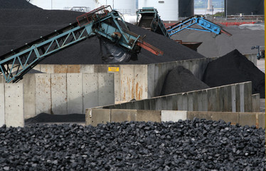 Fototapeta premium Coal processing facility