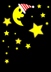 Mond und Sterne