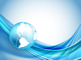 vector wavy lines with copy space. eps10