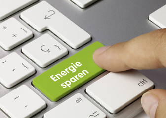 Energie sparen tastatur. Finger