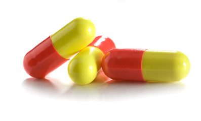 Three pills isolated