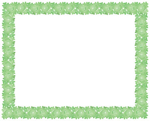 frame made of shamrock for St. Patrick's holiday