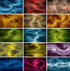vector abstract background set (eps10, CMYK colors)
