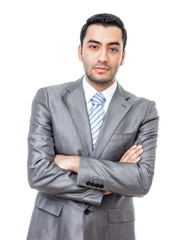 Portrait of businessman with arms crossed