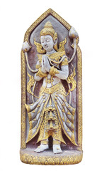 Fototapeta na wymiar Statue angle in thai temple