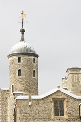 Fototapeta na wymiar Ośnieżone Tower of London