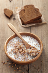 buckwheat groats with milk