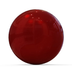 3D red sphere