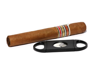 Cigar and Cigar Cutter