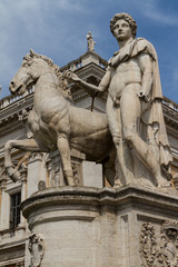 Fototapeta na wymiar Capitol Square (Piazza del Campidoglio) w Rzymie, Włochy