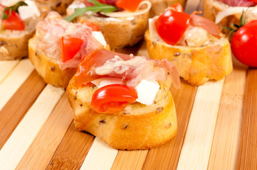 Homemade bruschetta