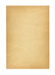 Antique Blank Paper Isolated