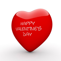 Valentine's Day Red Heart (3D render)
