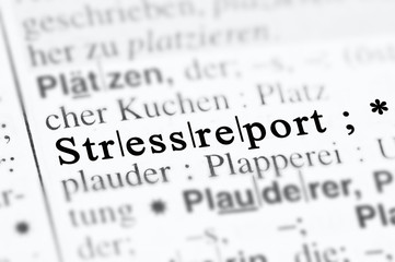 Fototapeta premium Stressreport