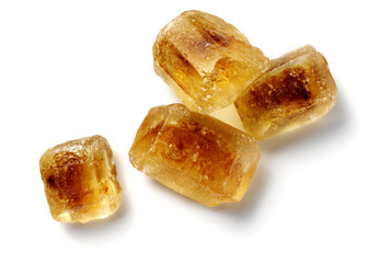 brown sugar crystals isolated
