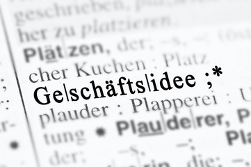 Fototapeta premium Geschäftsidee