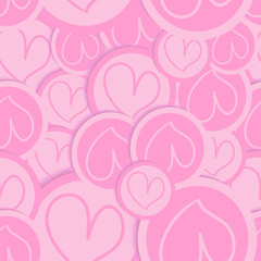 Valentine love heart pattern
