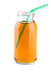 Fruit juice glass bottle