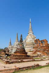 Fototapeta premium Pagoda at wat phra sri sanphet temple, Ayutthaya, Thailand