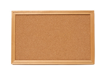 Blank Cork Bulletin Board With Frame