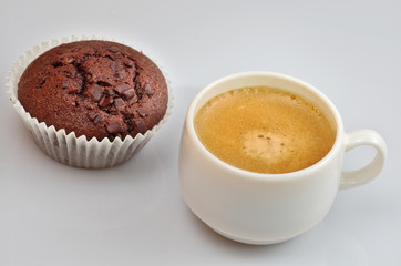 muffin and coffee
