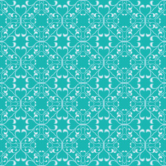 Seamless and elegant Baroque pattern with flowers