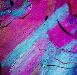 Fototapety  abstrakcyjny fiolet malowany olejem na płótnie, ilustracja, tył