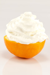 Orange with cream