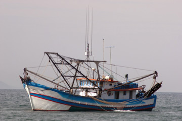Industrial fishing boat