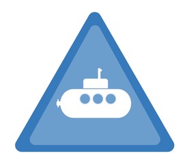 Sous-marin dans un panneau