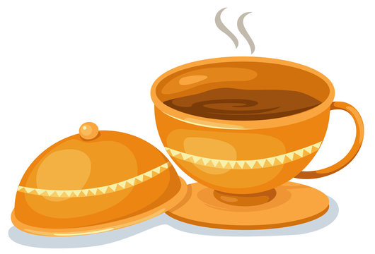 Tea cup vector illustration