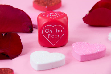 Valentine play dice 