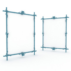  Empty picture frame isolated on white background