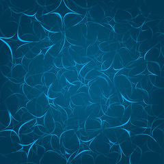 Blue abstract background with curves lines