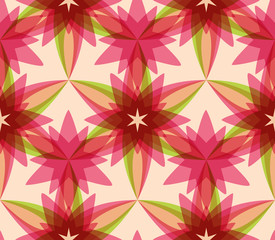 Abstract seamless kaleidoscopic pattern