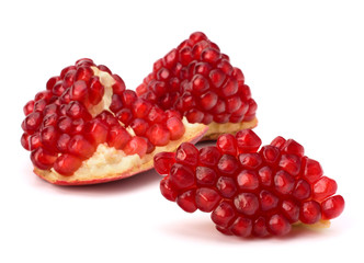 Ripe pomegranate piece