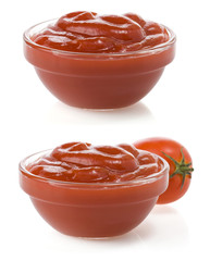 tomato sauce  isolated on white