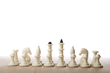 chess pieces isolated