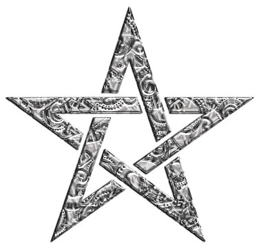 Pentagramm - Muster - Stern der Magier