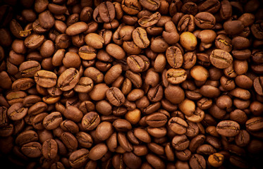 Coffee beans background