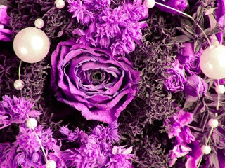 dried bouquet of roses