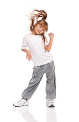 Little girl dancing