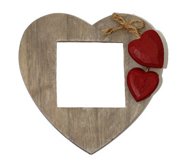 Love shaped not and photo board