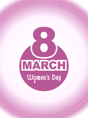 Beautiful women's day background.
